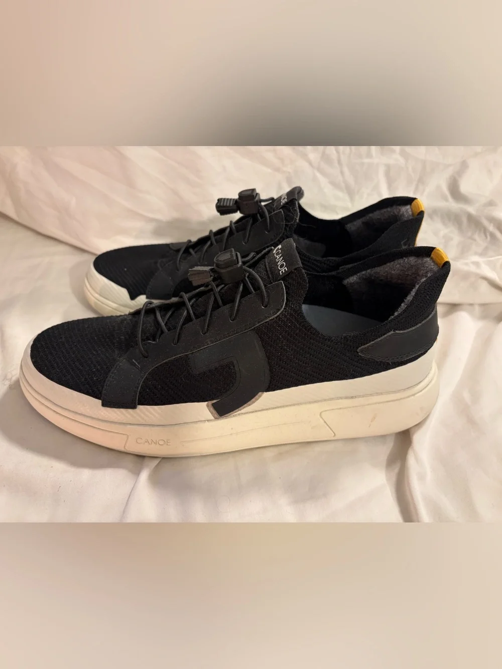 Canoe Horizon Raven Black Slip-On Sneakers — Men's Size 12 👟